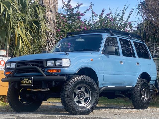 ランドクルーザー80 VX 社外ウッドステアリング ブラッドレーアルミ ルーフキャリア 角目4灯ヘッドライト 3インチリフトアップ 社外ナビ バックカメラ 観音開き 1ナンバー(18枚目)