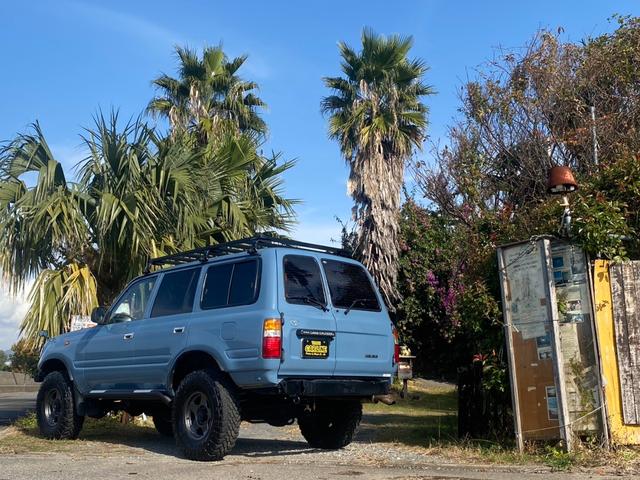 ランドクルーザー80 VX 社外ウッドステアリング ブラッドレーアルミ ルーフキャリア 角目4灯ヘッドライト 3インチリフトアップ 社外ナビ バックカメラ 観音開き 1ナンバー(23枚目)