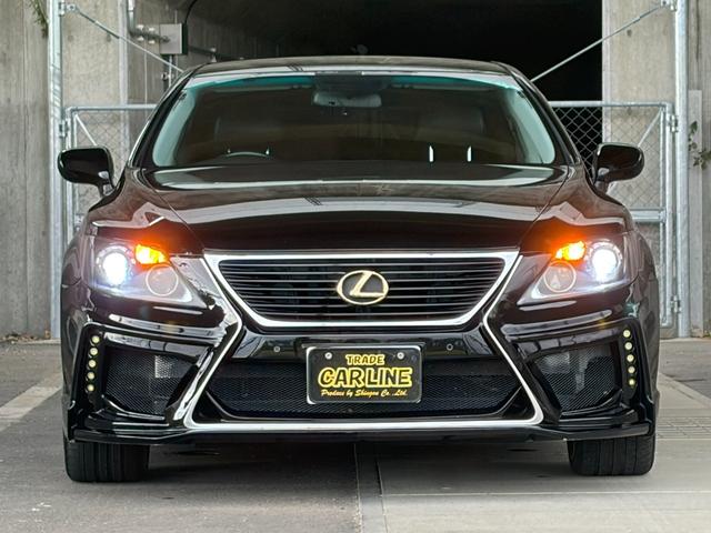 LS LS460 バージョンC 社外ヘッドライト 社外テールランプ エアロ アルミ 黒革シート(15枚目)