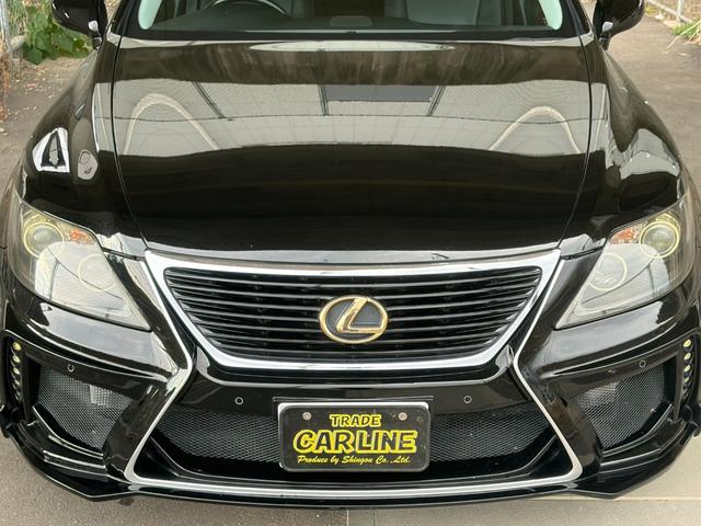 LS LS460 バージョンC 社外ヘッドライト 社外テールランプ エアロ アルミ 黒革シート(16枚目)