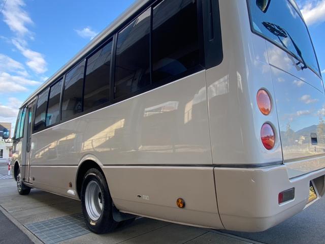 ローザ マイクロバス 29人乗り 自動ドア モケット リクライニングシート 社外ナビ バックカメラ ETC(13枚目)