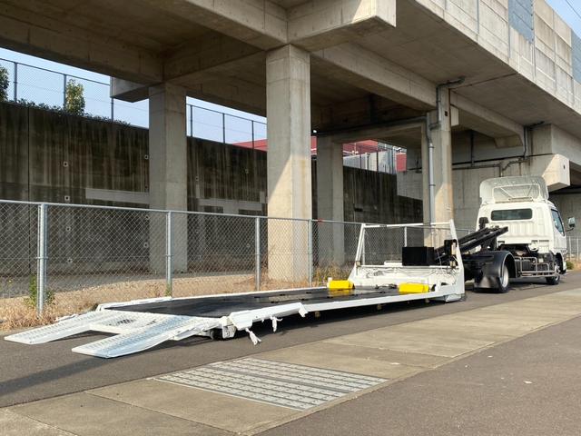 キャンター 超ロングＤＸ　極東開発製フラトップ　フルフラット　セルフローダー　ラジコン　ウィンチ　メッキパーツ（2枚目）