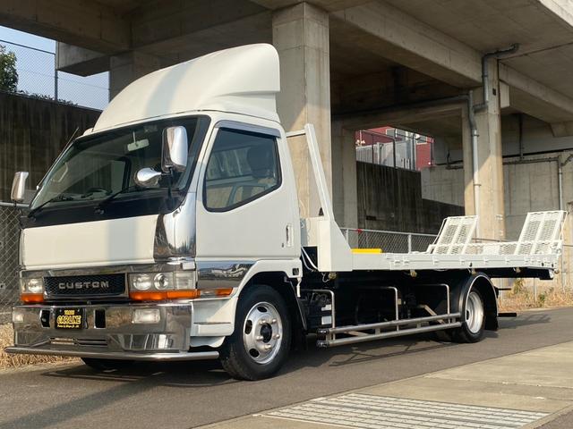 キャンター 超ロングＤＸ　極東開発製フラトップ　フルフラット　セルフローダー　ラジコン　ウィンチ　メッキパーツ（18枚目）