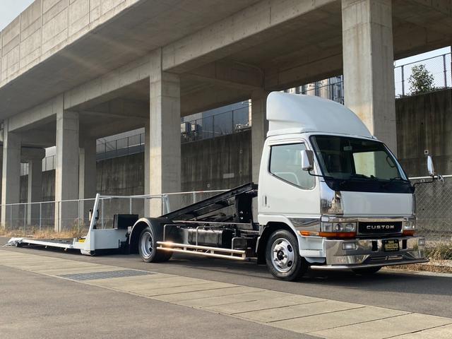 キャンター 超ロングＤＸ　極東開発製フラトップ　フルフラット　セルフローダー　ラジコン　ウィンチ　メッキパーツ（29枚目）