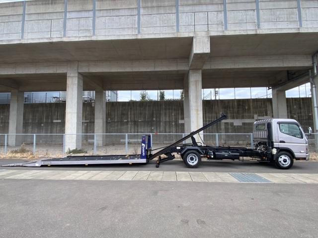 キャンター 超ロング　極東開発製フラトップ　メッキパーツ　ラジコン　ウィンチ　スマートキー　ワンオーナー車　タービン交換　社外ナビ　ＬＥＤヘッドライト（21枚目）