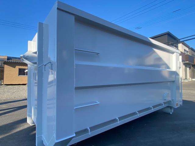 デュトロ ロング全低床　新明和製アームロール　ツインホイスト　新品コンテナ箱　メッキパーツ　ホイールカバー　外装仕上済　総重量５ｔ未満対応（73枚目）