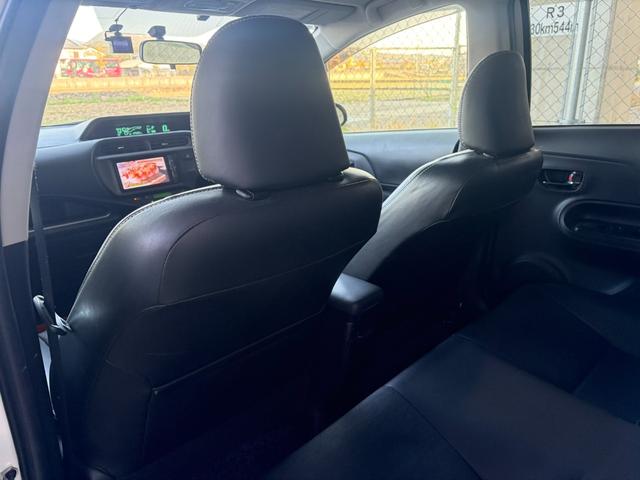 アクア Gブラックソフトレザーセレクション 純正ナビ バックカメラ ETC スマートキー 社外アルミ ドライブレコーダー(45枚目)