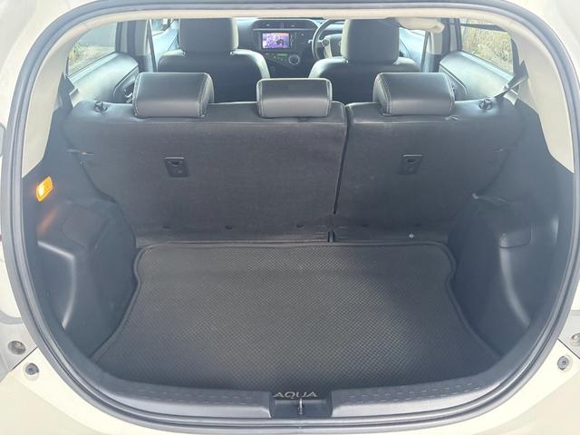 アクア Gブラックソフトレザーセレクション 純正ナビ バックカメラ ETC スマートキー 社外アルミ ドライブレコーダー(48枚目)