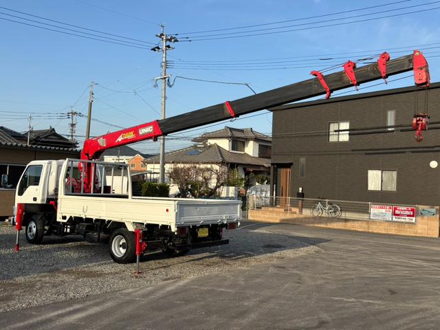 エルフトラック 　ユニック６段クレーン　差し違い　ラジコン　リアジャッキ（7枚目）