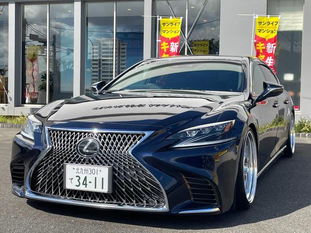 ＬＳ５００　Ｉパッケージ　レオンハルトゲミュート２１インチ新品　２５５／３０／２１新品国産タイヤ純正ナビ＆マルチＴＶ・パノラミックビューモニター・黒革シート・サンルーフ・走行４万Ｋｍ　禁煙車　パワートランク・デジタルミラー(36枚目)