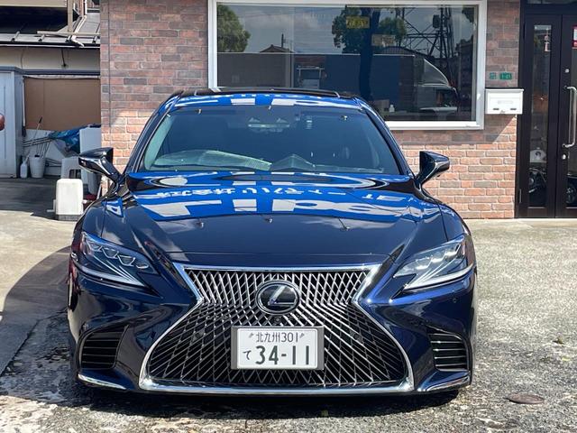 ＬＳ ＬＳ５００　Ｉパッケージ　レオンハルトゲミュート２１インチ新品　２５５／３０／２１新品国産タイヤ純正ナビ＆マルチＴＶ・パノラミックビューモニター・黒革シート・サンルーフ・走行４万Ｋｍ　禁煙車　パワートランク・デジタルミラー（38枚目）