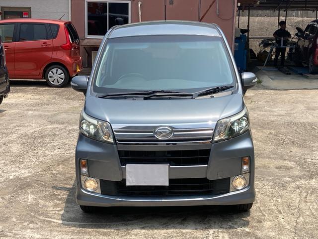 ムーヴ カスタム　ＲＳ　／ターボ／ＳＤナビ／ワンセグＴＶ／Ｂｌｕｅｔｏｏｔｈ／ＤＶＤ再生／ＬＥＤライト／純正１５ｉｎｃｈアルミホイール／ｍｏｍｏステア／スマートキー／Ｐスタート／アイドリングストップ（3枚目）