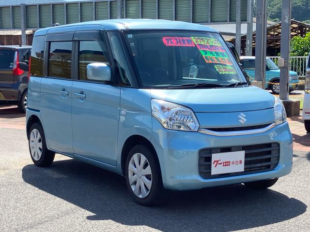 スペーシア Ｇ　ナビ・フルセグＴＶ／ＣＤ・ＤＶＤ再生／シートヒータープッシュスタート／スマートキー／アイドリングストップ／両側スライドドア／ベンチシート／フルフラット（6枚目）