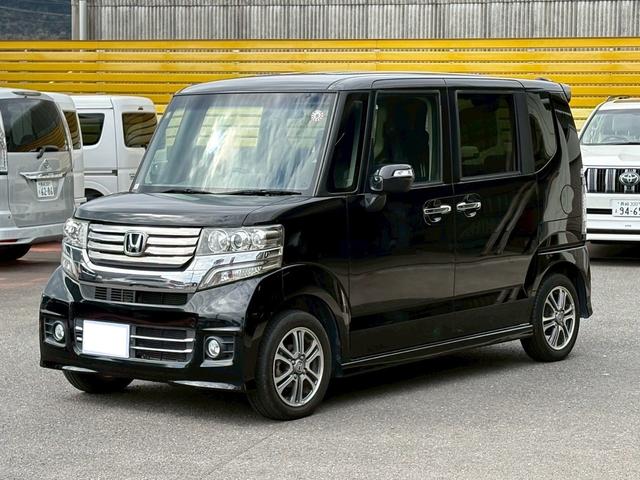 Ｎ－ＢＯＸカスタム Ｇ・Ｌパッケージ　両側パワースライドドア／ナビ／フルセグ／ＤＶＤ再生／Ｂｌｕｅｔｏｏｔｈ／バックカメラ／ＥＴＣ／スマートキー／１４インチアルミホイール（5枚目）