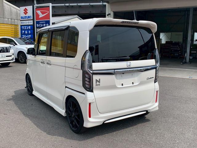 Ｎ－ＢＯＸカスタム Ｇ・ＥＸターボホンダセンシング　／衝突被害軽減ブレーキ／両側電動スライドドア／社外ナビ／フルセグ／バックカメラ／ＥＴＣ／ドラレコ／車高調／社外１６ｉｎｃｈアルミホイール／ＬＥＤヘッド＆フォグ／ハーフレザーシート（6枚目）