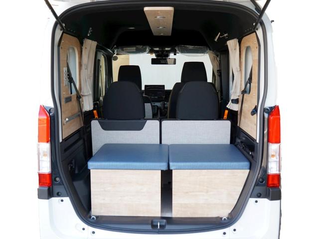 Ｎ－ＶＡＮ＋スタイル ファン・ターボホンダセンシング　届出済未使用車　新車製作　ＳＴＳキャンパーｊｏｕｒｎｅｙ　シーサイドＳＴＹＬＥ　ストラーダ９インチナビ　車中泊可　衝突被害軽減ブレーキ　バックカメラ　ドライブレコーダー　車検令和６年２月（43枚目）