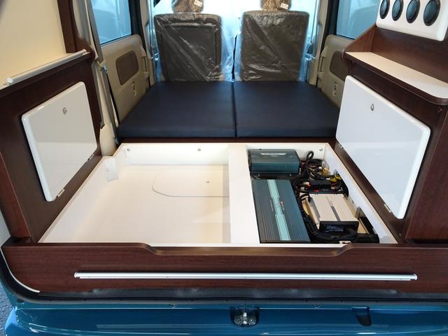 NV100クリッパーバン GX リチウム300A 12Vクーラー 1500Wインバーター 走行充電器 外部充電器 ソーラーパネル ダウンライト 天井収納 衝突被害軽減ブレーキ(24枚目)