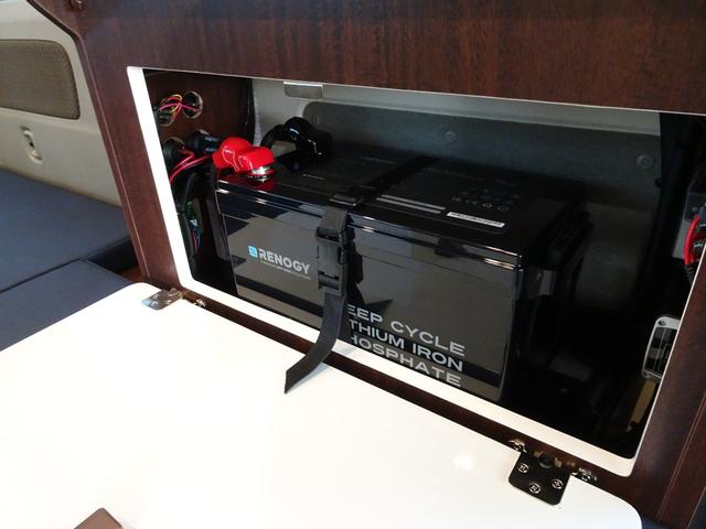 NV100クリッパーバン GX リチウム300A 12Vクーラー 1500Wインバーター 走行充電器 外部充電器 ソーラーパネル ダウンライト 天井収納 衝突被害軽減ブレーキ(27枚目)