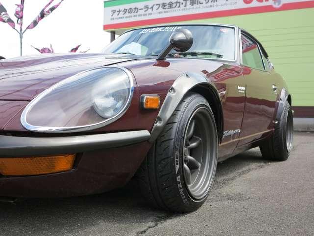 フェアレディＺ ２４０ＺＧ　ＲＢ２６０ＤＥＴエンジン公認　ＲＢターボ用５速ミッション　ワンオフマフラー　燃料タンク　フロントインタークーラー　ロールバー　車高調　ワタナベ１５インチＡＷ（8枚目）