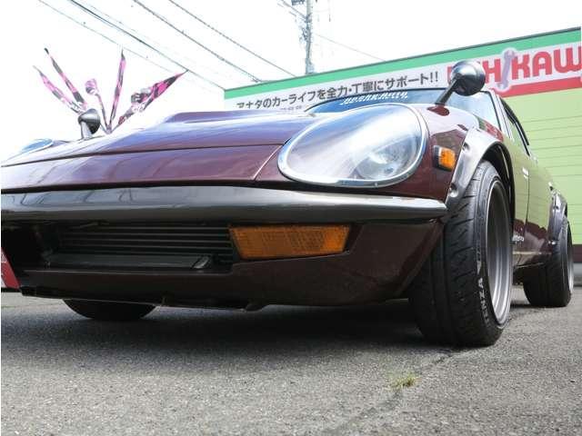 フェアレディＺ ２４０ＺＧ　ＲＢ２６０ＤＥＴエンジン公認　ＲＢターボ用５速ミッション　ワンオフマフラー　燃料タンク　フロントインタークーラー　ロールバー　車高調　ワタナベ１５インチＡＷ（12枚目）