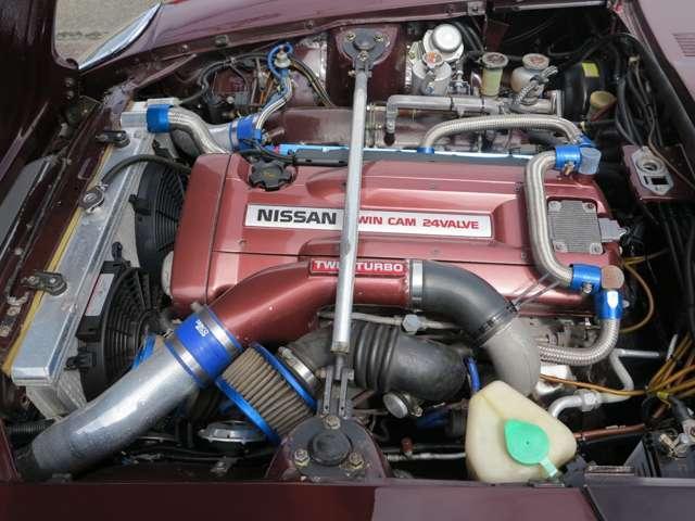 フェアレディＺ ２４０ＺＧ　ＲＢ２６０ＤＥＴエンジン公認　ＲＢターボ用５速ミッション　ワンオフマフラー　燃料タンク　フロントインタークーラー　ロールバー　車高調　ワタナベ１５インチＡＷ（15枚目）