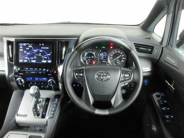 アルファードハイブリッド エグゼクティブラウンジＳ　革シート　４ＷＤ　フルセグ　メモリーナビ　ＤＶＤ再生　後席モニター　バックカメラ　衝突被害軽減システム　ＥＴＣ　ドラレコ　両側電動スライド　ＬＥＤヘッドランプ　乗車定員７人　３列シート　ワンオーナー（5枚目）