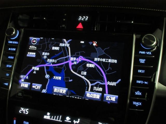 ハリアー プログレス フルセグ メモリーナビ DVD再生 バックカメラ 衝突被害軽減システム ETC ドラレコ LEDヘッドランプ ワンオーナー 記録簿 アイドリングストップ(14枚目)