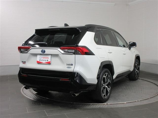 RAV4 PHV ブラックトーン 革シート 4WD バックカメラ 衝突被害軽減システム ETC LEDヘッドランプ ワンオーナー 記録簿(4枚目)