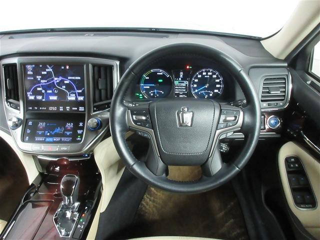 クラウンハイブリッド ロイヤルサルーンＧ　フルセグ　メモリーナビ　ＤＶＤ再生　バックカメラ　衝突被害軽減システム　ＥＴＣ　ドラレコ　ＬＥＤヘッドランプ　記録簿（5枚目）