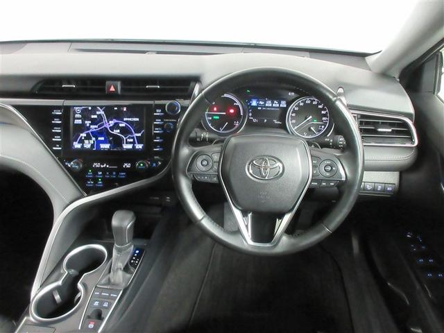 カムリ ＷＳレザーパッケージ　革シート　サンルーフ　フルセグ　メモリーナビ　ＤＶＤ再生　バックカメラ　衝突被害軽減システム　ＥＴＣ　ＬＥＤヘッドランプ　フルエアロ　記録簿（5枚目）