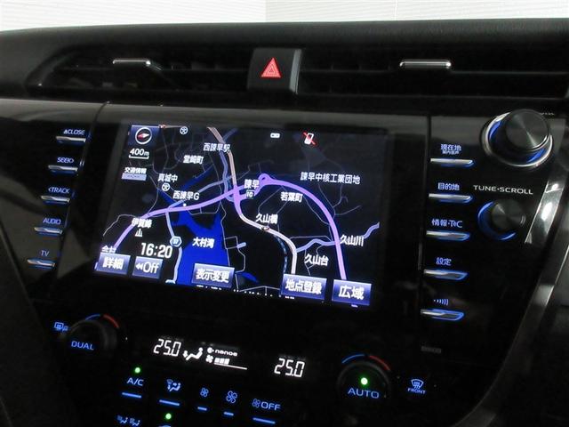 カムリ ＷＳレザーパッケージ　革シート　サンルーフ　フルセグ　メモリーナビ　ＤＶＤ再生　バックカメラ　衝突被害軽減システム　ＥＴＣ　ＬＥＤヘッドランプ　フルエアロ　記録簿（18枚目）