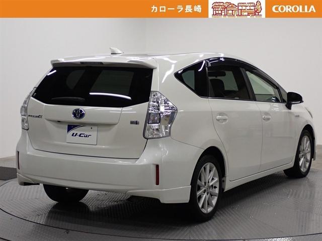 プリウスα Sツーリングセレクション フルセグ メモリーナビ DVD再生 バックカメラ ETC LEDヘッドランプ 記録簿(4枚目)