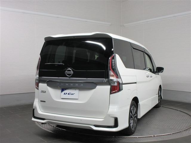 セレナ ハイウェイスターV フルセグ メモリーナビ DVD再生 バックカメラ 衝突被害軽減システム ETC ドラレコ 両側電動スライド LEDヘッドランプ ウオークスルー 乗車定員8人 3列シート 記録簿 アイドリングストップ(3枚目)