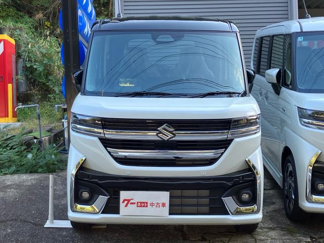 スペーシアカスタム ハイブリッドＸＳ　ヘッドアップディスプレイ／１５インチアルミホイール／両側電動スライドドア／プッシュスタート／スマートキー２個／シートヒーター／車検令和１０年９月（5枚目）