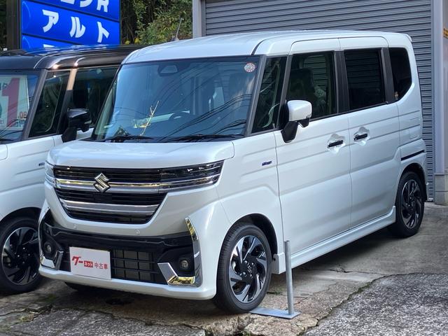 スペーシアカスタム ハイブリッドＸＳ　ヘッドアップディスプレイ／シートヒーター／両側電動スライドドア／スマートキー２個／１５インチアルミホイール／車検令和１０年９月（4枚目）