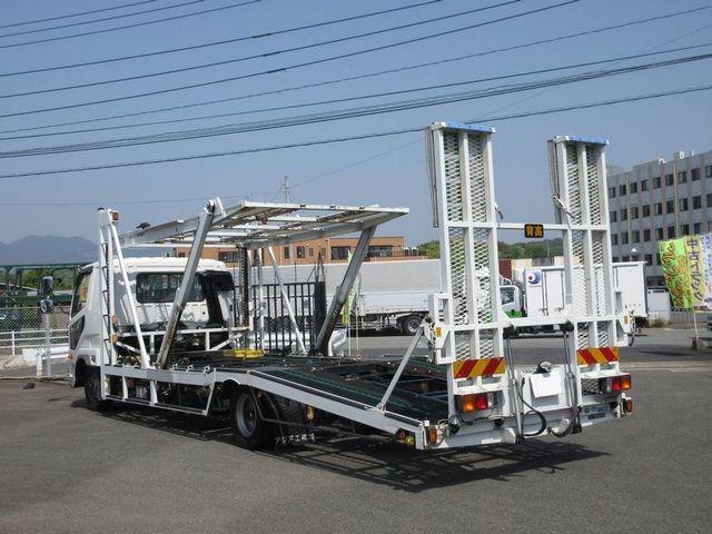 ファイター 三菱ふそう アジア工業 キャリアカー普通車２台 ミニバン 軽自動車３台積み油圧式リヤゲート 縛装置下段内寸 長７４００ 幅２１１０ 上段内寸 長４２００ 幅２１１０ キャビンメッキパーツ付き 福岡県 アジア工業 キャリアカー普通車２台 ミニバン