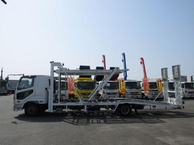 ファイター 三菱ふそう アジア工業 キャリアカー普通車２台 ミニバン 軽自動車３台積み油圧式リヤゲート 縛装置下段内寸 長７４００ 幅２１１０ 上段内寸 長４２００ 幅２１１０ キャビンメッキパーツ付きの中古車詳細 中古車検索ならkurutown クルタウン