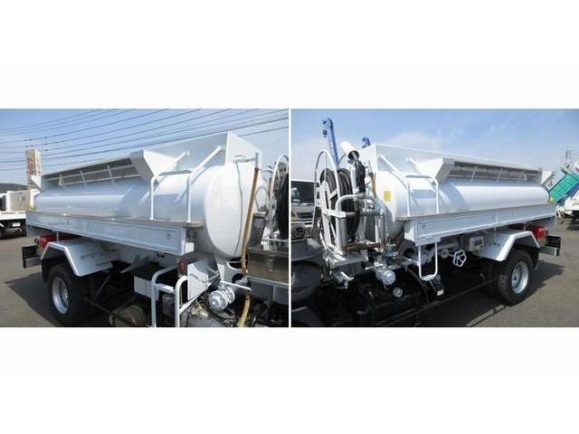 三菱 ファイター 新明和工業 ＰＴＯポンプ付き ４ＫＬローリー ３層式 ...