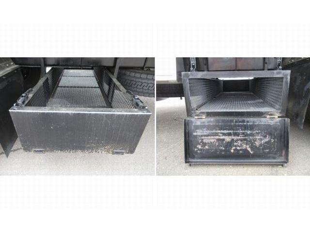 ギガ 　ギガ２５ｔ　ロールーフ３８０馬力　リーフサスパブコ５方開アルミ平　床板張り　サイドスタンション２×５センタースタンション２×７　リヤセンタースタンション１×１　床フック２×１３（22枚目）