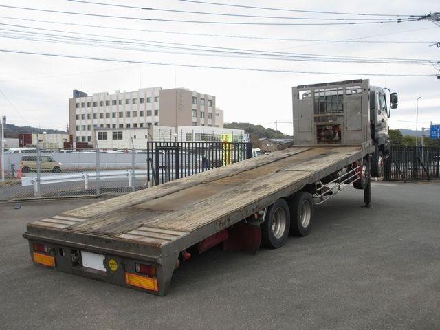 ギガ 　ロールーフ　７速ミッション　３８０馬力　フジタ自動車工業　セルフローダー　ウインチ　ラジコン　床板鉄張り　床フック　スタンションボックス（8枚目）