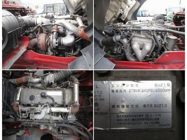 ギガ 　ロールーフ　７速ミッション　３８０馬力　フジタ自動車工業　セルフローダー　ウインチ　ラジコン　床板鉄張り　床フック　スタンションボックス（29枚目）
