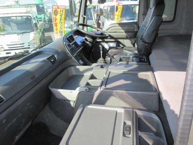 ギガ 　ロールーフ　７速ミッション　３８０馬力　フジタ自動車工業　セルフローダー　ウインチ　ラジコン　床板鉄張り　床フック　スタンションボックス（48枚目）