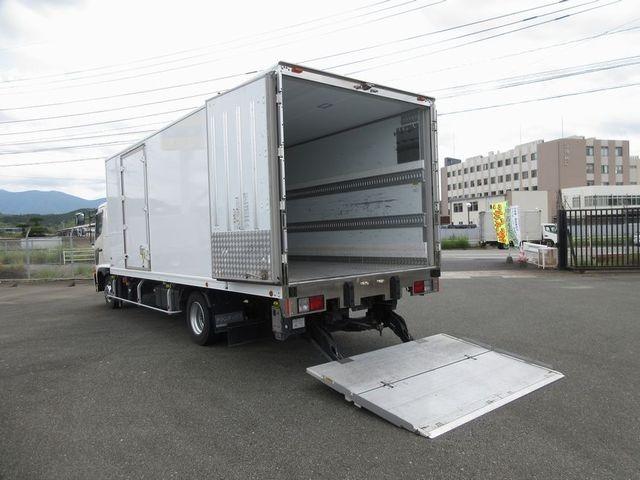 ヒノレンジャー 　ワイドキャビンベット付ＬＥＤヘットライト　　菱重　低温式ー３０℃冷凍機テスト外気温度２９℃　３時間動作ー１２℃確認トランテックス　床縞アルミ板　サイドドア　リヤ観音扉ラッシングレール２段（3枚目）