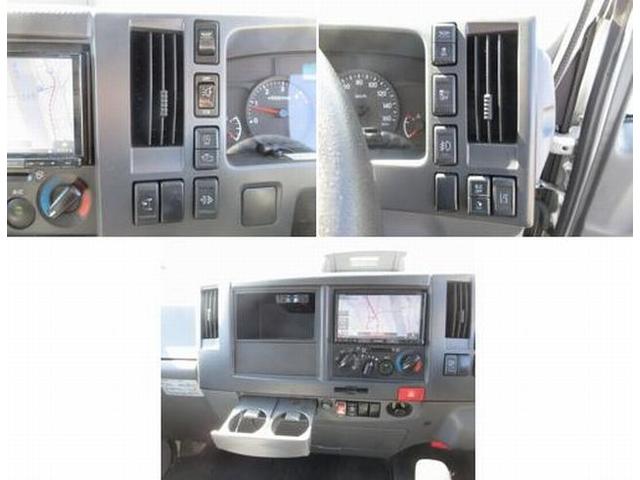 エルフトラック 　アルミバン　フルフラットロー　床板張り　左右サイドドア（スライド式）　ラッシングレール　内フック　ジョロダーレール　リヤドア４枚開き荷台内寸／長３３３０幅１６６０高１８２０（37枚目）