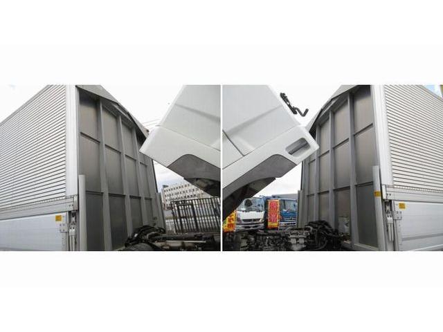 ファイター 　アルミウイング　床板張り　ラッシングレール２段　引出し式内フック５×２（10枚目）