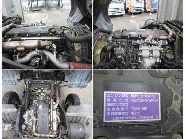 ファイター 　アルミウイング　床板張り　ラッシングレール２段　引出し式内フック５×２（32枚目）