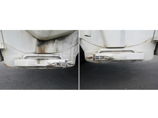 ヒノレンジャー 　上物新明和製回転板式パッカー車　容積６．４立米　汚水タンク付き　スペア吊り欠　連続切り替えスイッチ付き　緊急停止ボタン及び緊急停止スイッチ付き　オートマ　床後方鉄板２重張り（25枚目）