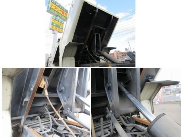 ヒノレンジャー 　上物新明和製回転板式パッカー車　容積６．４立米　汚水タンク付き　スペア吊り欠　連続切り替えスイッチ付き　緊急停止ボタン及び緊急停止スイッチ付き　オートマ　床後方鉄板２重張り（32枚目）