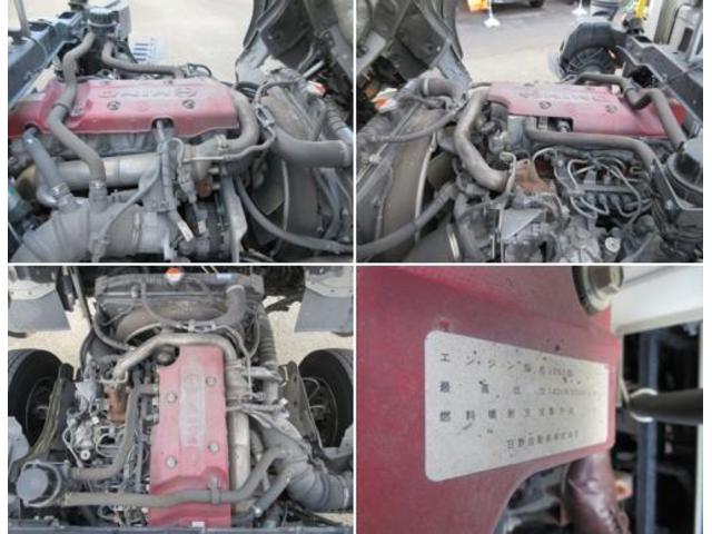 ヒノレンジャー 　上物新明和製回転板式パッカー車　容積６．４立米　汚水タンク付き　スペア吊り欠　連続切り替えスイッチ付き　緊急停止ボタン及び緊急停止スイッチ付き　オートマ　床後方鉄板２重張り（35枚目）