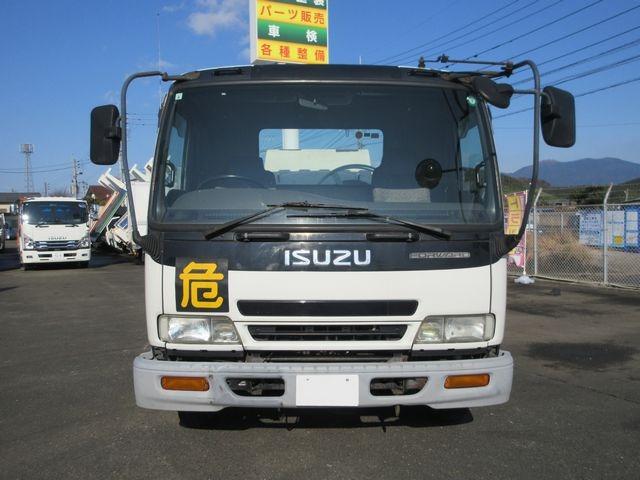 フォワード 新明和製石油ローリー 消防書類完備 マンホール蓋3個 給油ホース、ホースリール、給油ガン付き 4KL 上物年式(同年式)2011年10月 類別第4類 品名第2石油類、第3石油類、灯油、軽油、重油(4枚目)